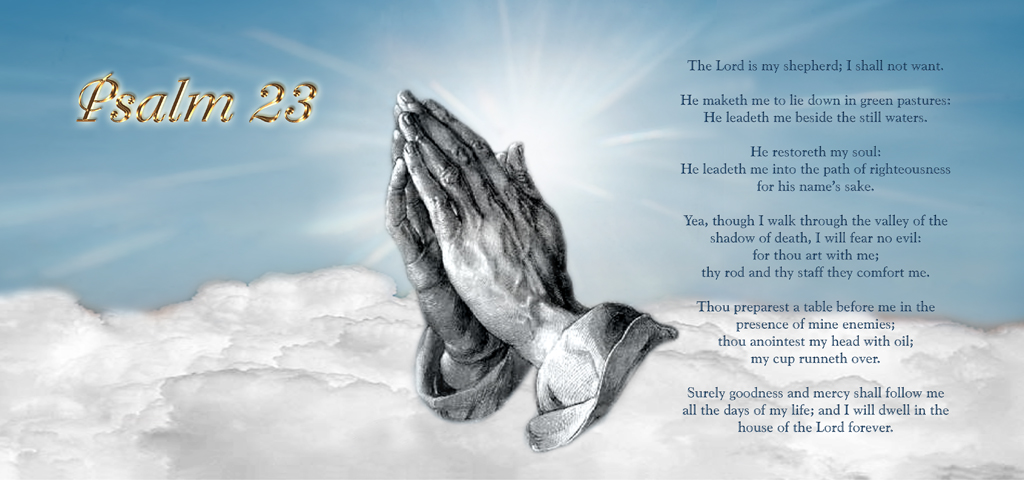 Psalm 23 Clouds Blue